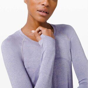 Lululemon Swifty Tech Longsleeve size 4 (peri purple/iced iris)